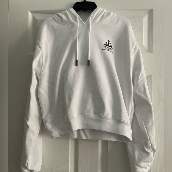 Off-white hoodie with design on back - Picture 2 of 9